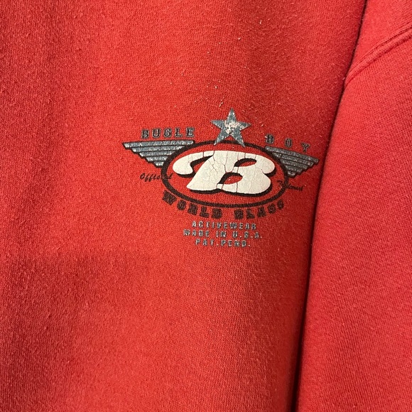 Bugle Boy 1977 Women's Red Medium Sweatshirt Long Sleeve - Picture 3 of 9